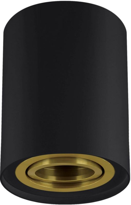 Struhm Hary GU10 sort/guld overflademonteret spotlight
