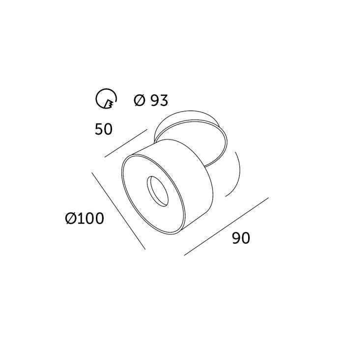 Downlight-fatning Kobi Oslo 10W 3000K hvid 1 stk.