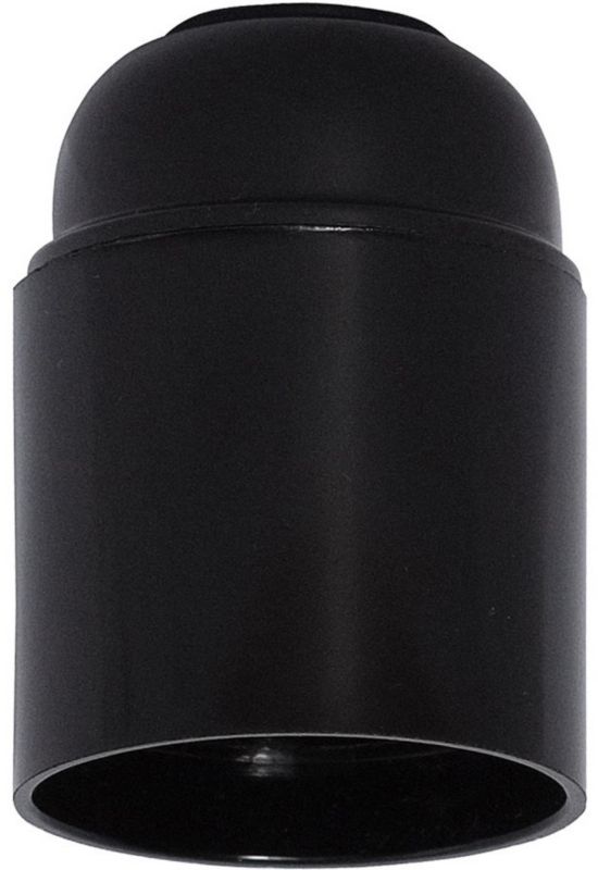 Bakelitfatning OTE27-6/L Sort 39x58x39 mm