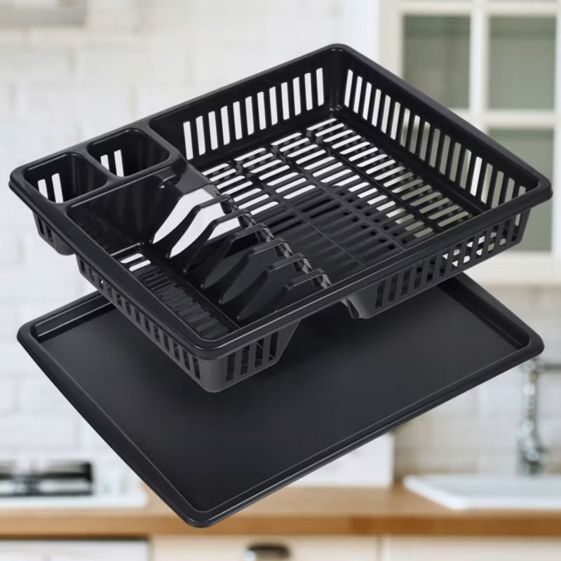 Opvaskestativ 38x30 cm med Drypbakke Plast