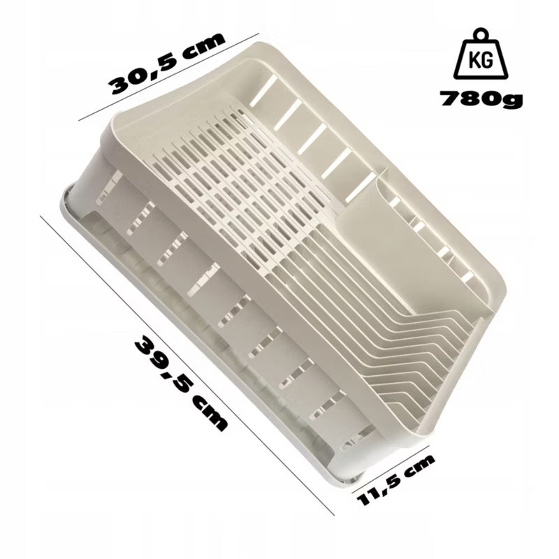 Opvaskestativ 40,5x31 cm Hvid