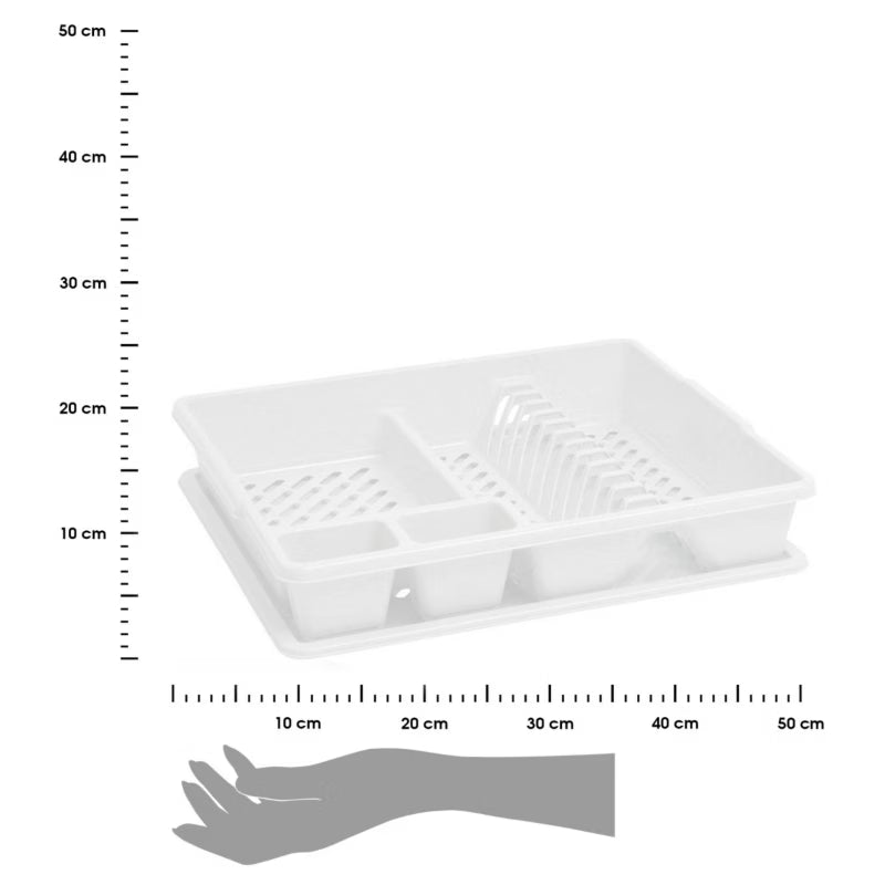 Opvaskestativ 45x38 cm Hvid