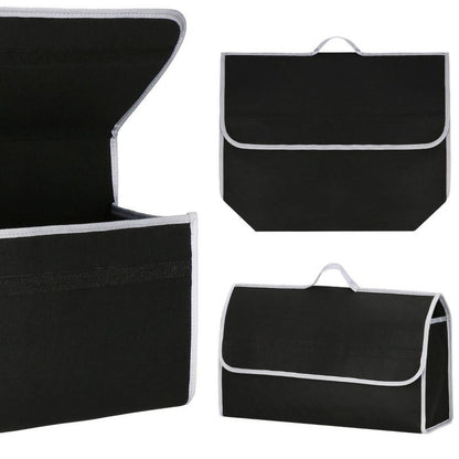 Springos filcbagageorganizer til bil, sort-grå, 1 stk.