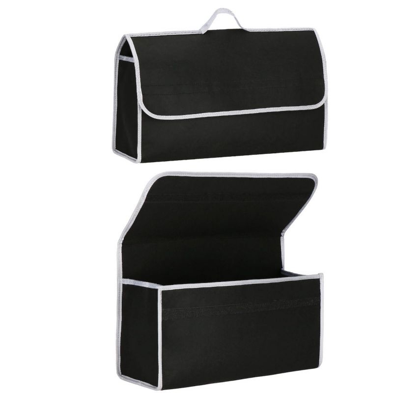 Springos filcbagageorganizer til bil, sort-grå, 1 stk.