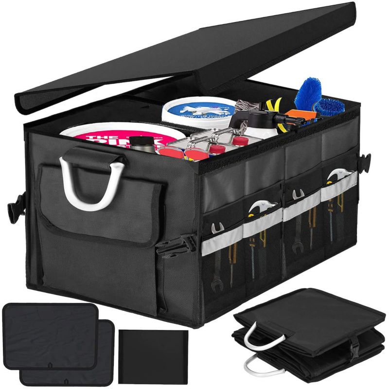 Springos bilorganizer til bagagerum, sort, 1 stk.