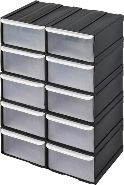 Plastikorganizer Patrol med 10 skuffer
