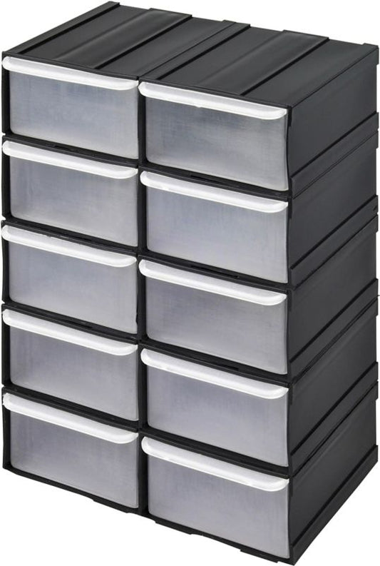 Plastikorganizer Patrol med 10 skuffer