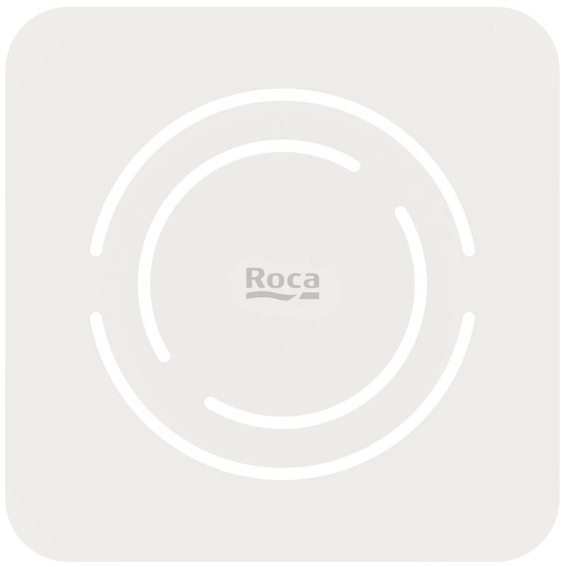 Dekorationsplade til WC-skjuler 12x12 cm Hvid Stål