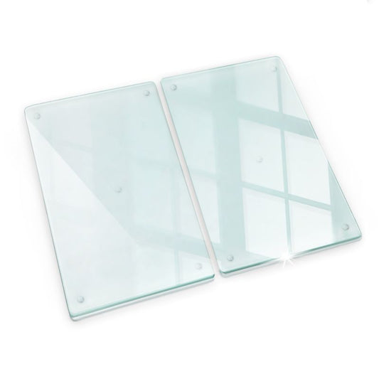 Transparent køkkenbeskytter i glas Tulup 2x30x52 cm, 2 stk.