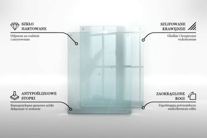 Transparent glas køkkenbeskyttelse Tulup 2x40x52 cm, 2 stk.