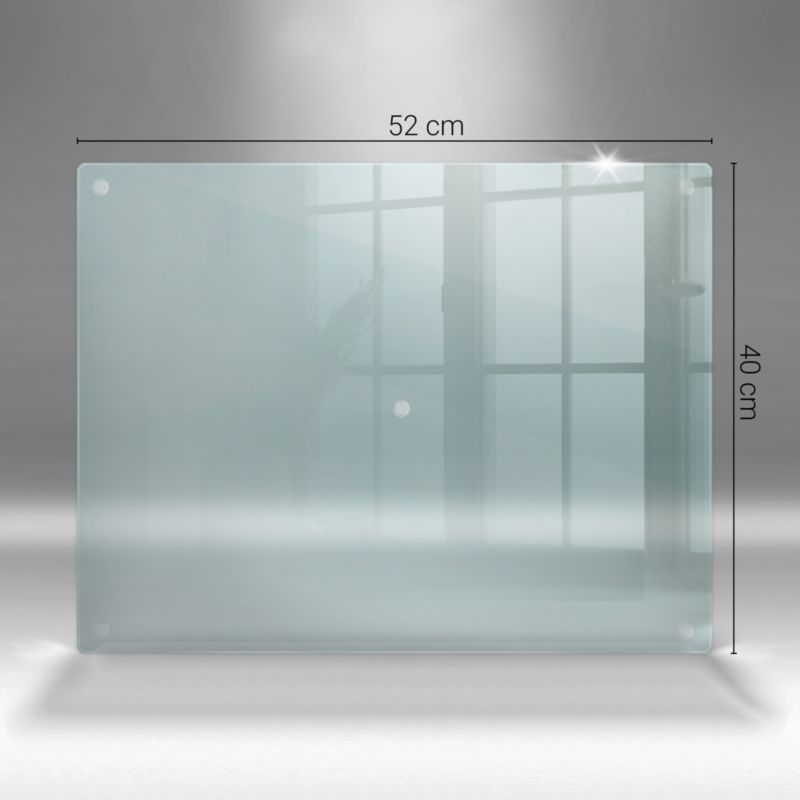 Transparent glas køkkenbeskyttelse Tulup 52 x 40 cm, 1 stk.