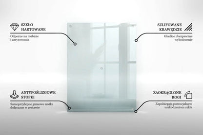 Transparent glas køkkenbeskyttelse Tulup 52 x 40 cm, 1 stk.