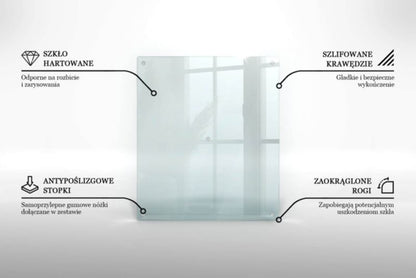 Transparent glas køkkenbeskyttelse Tulup 60 x 52 cm, 1 stk.