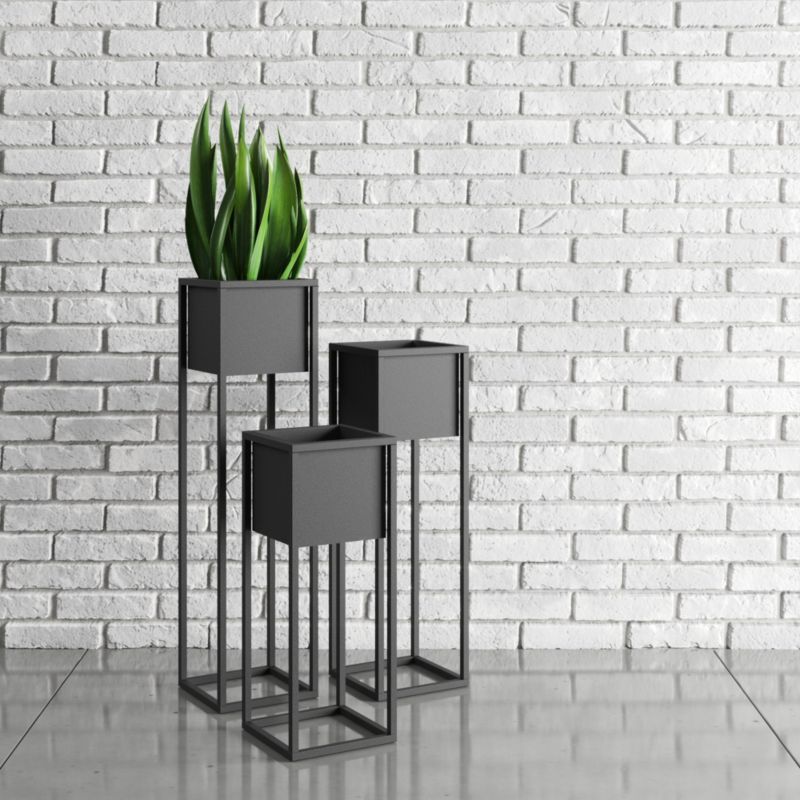 Your Loft Design sort plantekrukkecover Nantes L 23x23x60 cm, 1 stk.