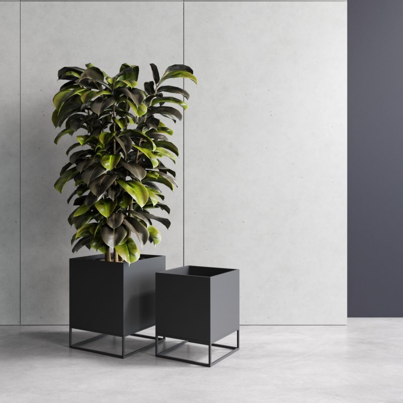Your Loft Design Black plantepotte med stativ 37x37x45 Bordeaux S, 1 stk.