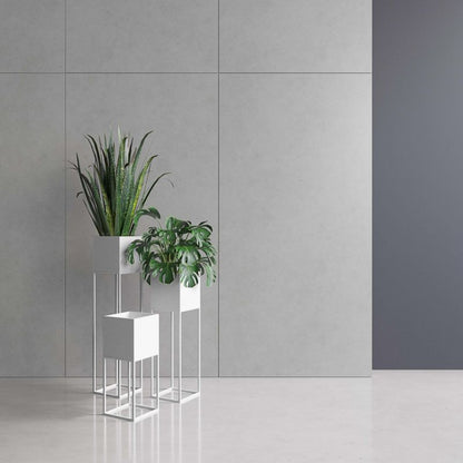 Your Loft Design Lorient sølv plantepottecover 19x19x67 cm M 1 stk.