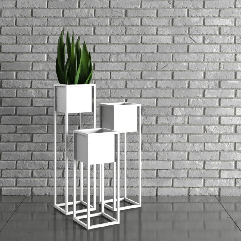 Your Loft Design hvid plantekrukke-cover 23x23x75 Nantes M 1 stk.