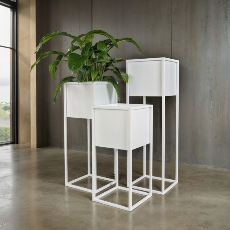 Your Loft Design hvid plantepottecover 28x28x75 Monaco M 1 stk.