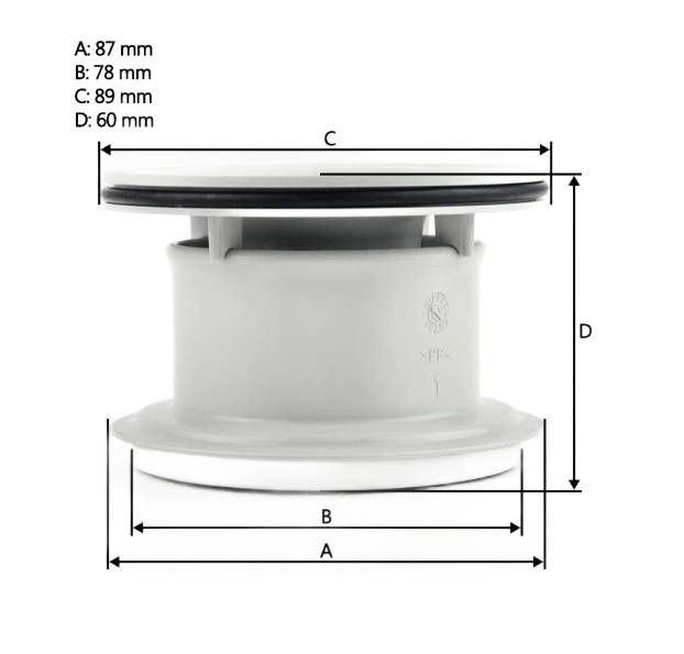 Plastikfilter til snavs til Viega ADVANTIX afløb, 1 stk.