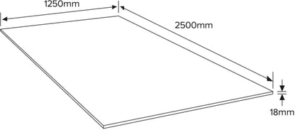 OSB 3 Plade 18 mm 125x250 cm 3,12 m²