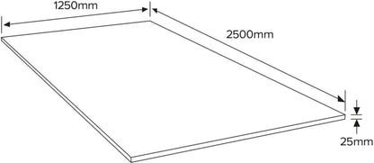 OSB 3 Plade 25 mm 125x250 cm 3,12 m²