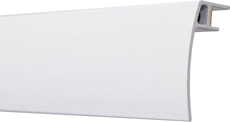 Aluminiums skinneafdækning 200 cm hvid