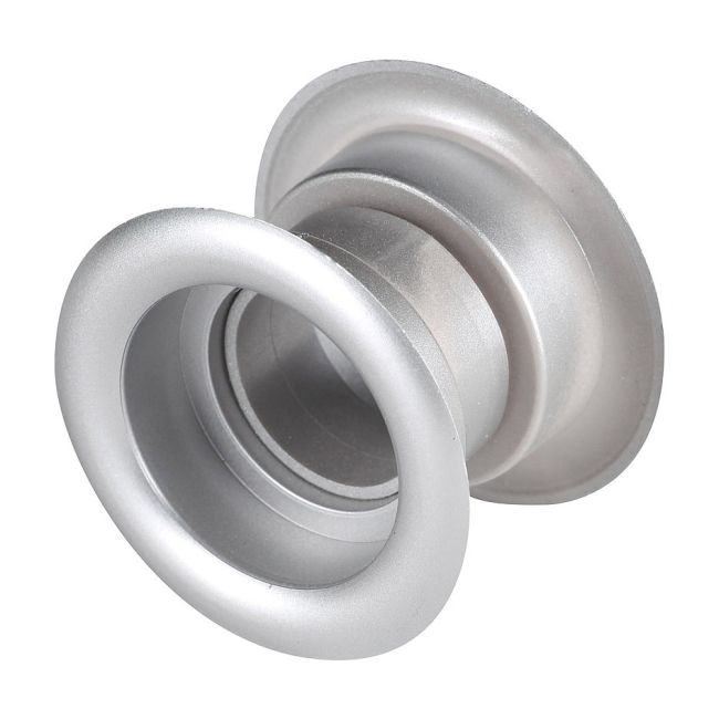 Ventilationsdæksel 55 mm Metal Satinsølv