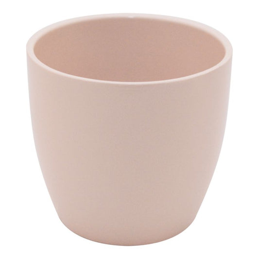 GoodHome Emi 26 cm oval dekorationspotte i rosa