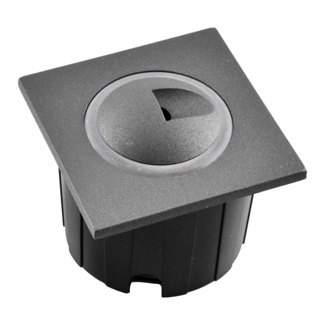 LED-trappebelysning Polux Q3 20 lm 3 W 4000 K IP44 indbygget kvadratisk grafit