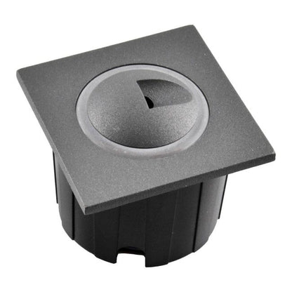 LED Trappe Belysning Polux Q3 20 lm 3 W 4000 K IP44 Indbygget Firkantet Grafit
