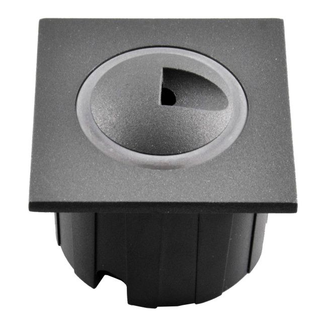 LED-trappebelysning Polux Q3 20 lm 3 W 4000 K IP44 indbygget kvadratisk grafit