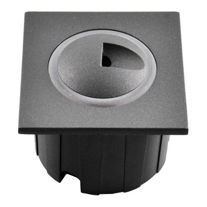 LED-trappebelysning Polux Q3 20 lm 3 W 4000 K IP44 indbygget kvadratisk grafit