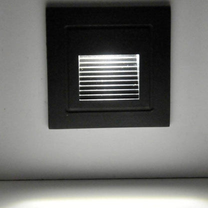 LED-trappelampe Polux Q6 20 lm 3 W 4000 K IP44 Indbygget Firkantet Grå