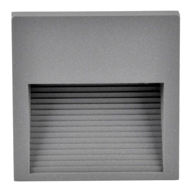 LED-trappelys Polux Q9 60 lm 3 W 4000 K IP44 overflademonteret kvadratisk grå