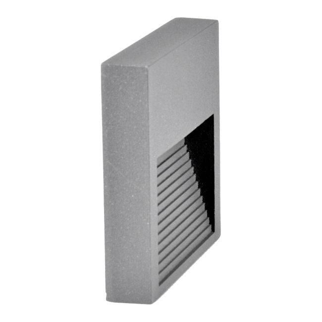 LED-trappelys Polux Q9 60 lm 3 W 4000 K IP44 overflademonteret kvadratisk grå