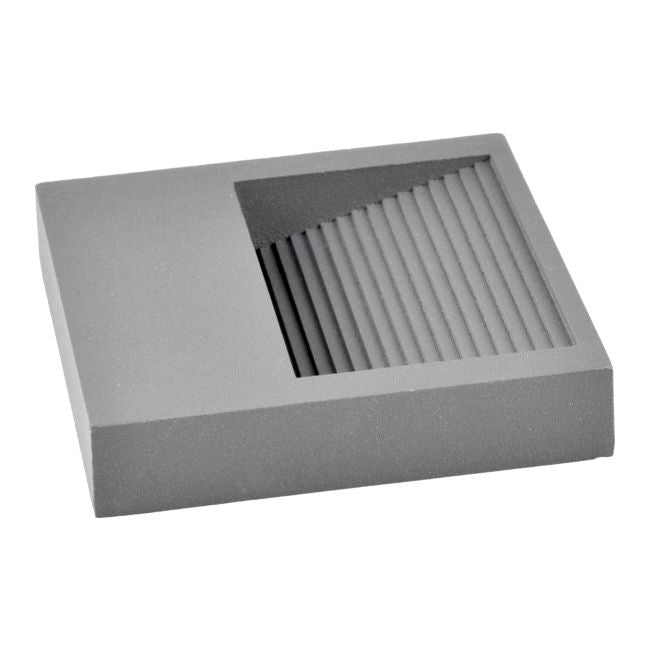 LED-trappelys Polux Q9 60 lm 3 W 4000 K IP44 overflademonteret kvadratisk grå