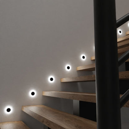 LED Trappelampe Oti 75x75x230 mm Sort 4000 K
