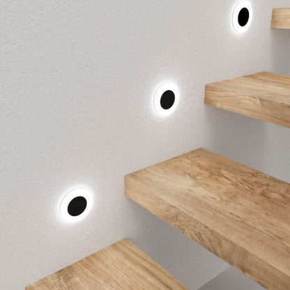 LED Trappelampe Oti 75x75x230 mm Sort 4000 K
