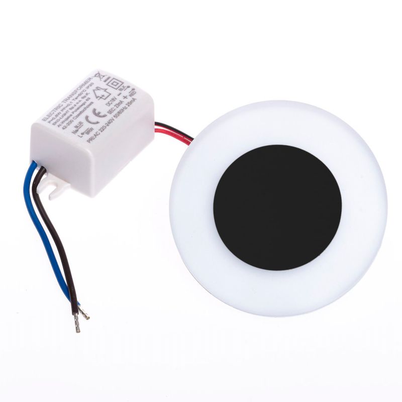 LED Trappelampe Oti 75x75x230 mm Sort 4000 K