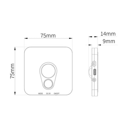 LED Trappe Belysning Stanley 75x75x90 mm Hvid
