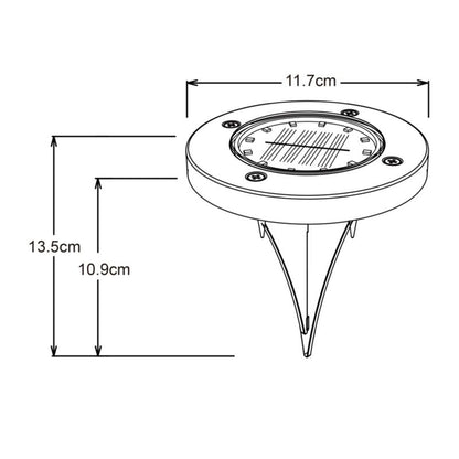 Solcellet terrassebelysning 4000 K IP65