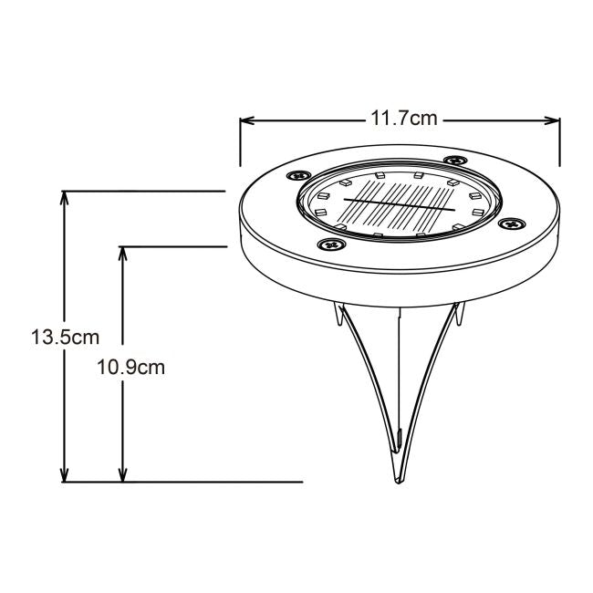 Solar terrasse lampe 4000 K IP65