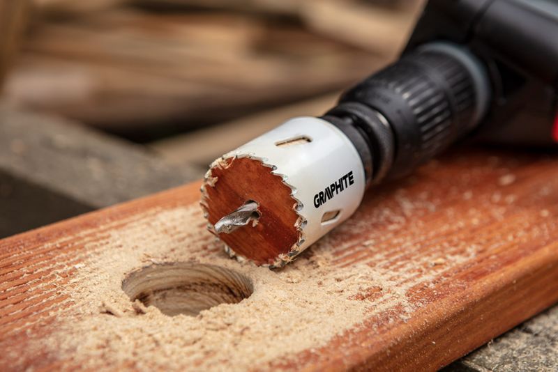 Bimetal-hulsave GRAPHITE 21 mm med progressivt tanddesign, 1 stk.