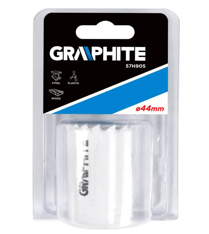 Bimetal hulsave GRAPHITE 44 mm med progressivt tanddesign, 1 stk.