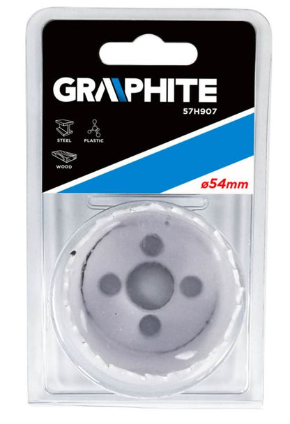 Bimetal hulsave GRAPHITE 54 mm med progressivt tanddesign, 1 stk.