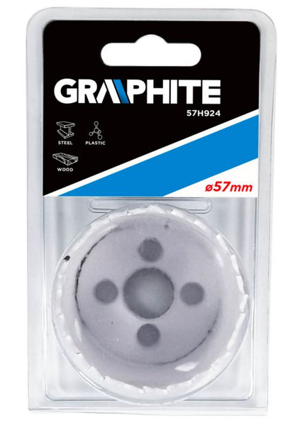 Bimetal hulsave GRAPHITE 57 mm med progressivt tanddesign, 1 stk.
