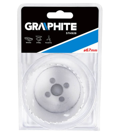 Bimetal hulsave GRAPHITE 67 mm med progressivt tanddesign, 1 stk.