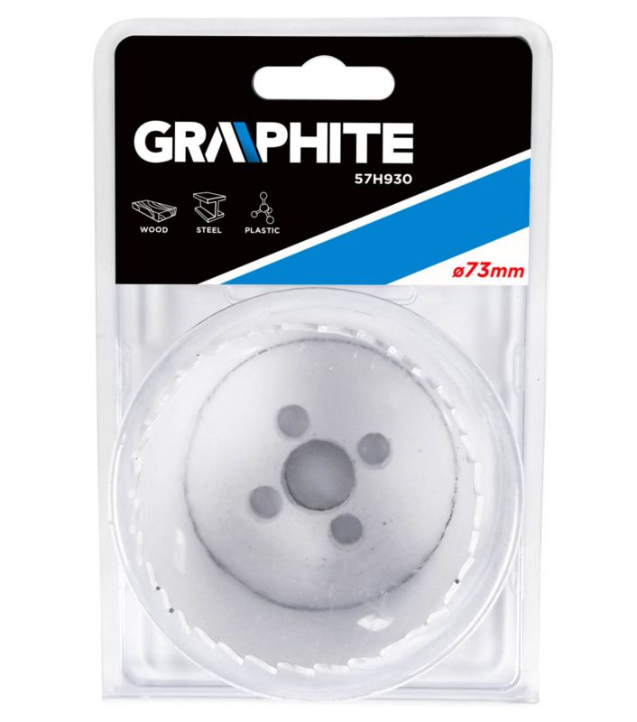 Bimetal hulsave GRAPHITE 73 mm med progressivt tanddesign, 1 stk.