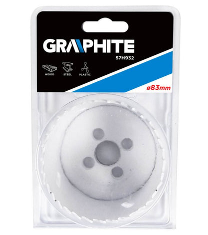 Bimetal hulsave GRAPHITE 83 mm med progressivt tanddesign, 1 stk.
