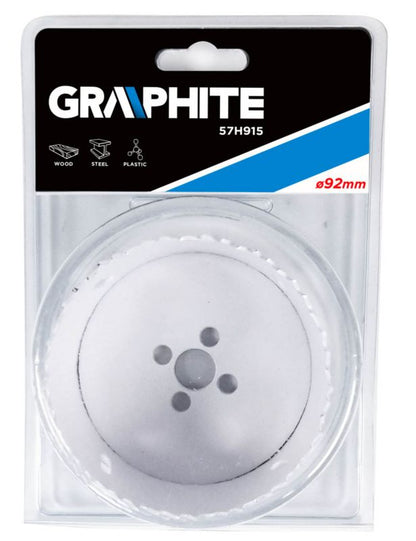Bimetal hulsave GRAPHITE 92 mm med progressivt tandet design, 1 stk.